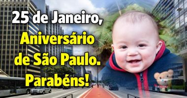 25 de Janeiro, aniversário de São Paulo, parabéns