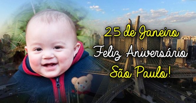 25 de Janeiro, feliz aniversário São Paulo