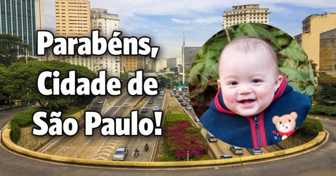 Parabéns cidade de São Paulo
