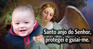 Santo anjo do Senhor, protegei e guiai-me