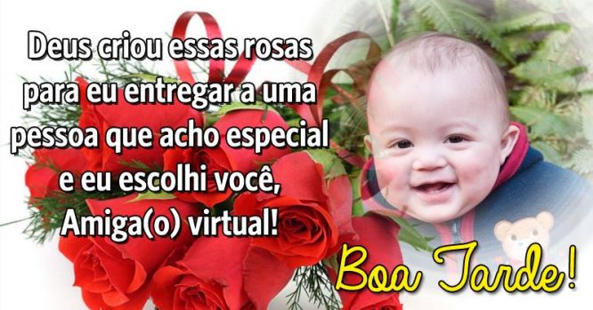 Rosas pra você, amigo virtual