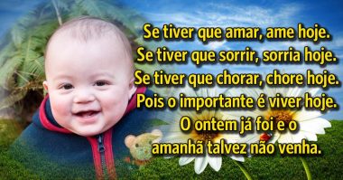 Se tiver que amar, ame hoje