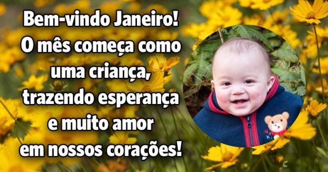 O mês começa como uma criança, trazendo esperança e amor nos nossos corações