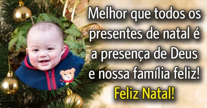 O melhor presente é a presença de Deus e a família feliz